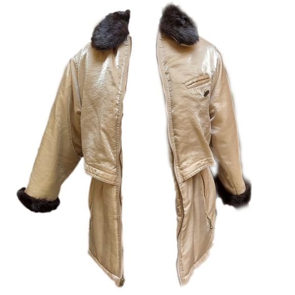 Rothschild Girl's Champagne Gold Puffer Jacket L - Picture 2 of 16